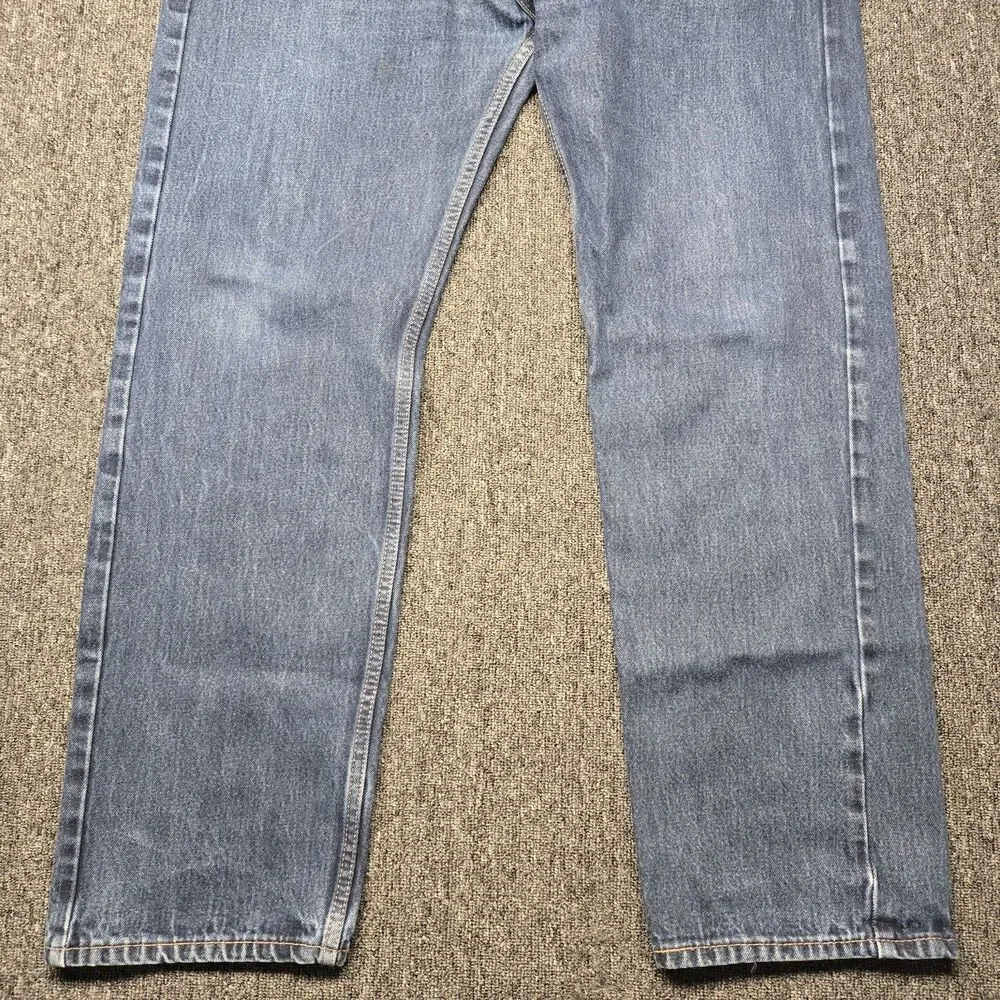 Levi’s 505 Jeans Men’s 40x32 Straight Blue Medium Wash Distressed Denim